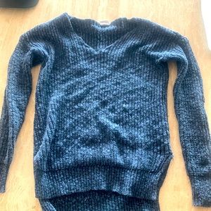 Blue Knitted Sweatshirt